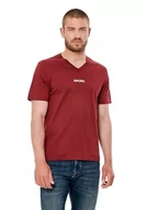 Koszulki męskie - Kaporal, koszulka męska, model SETER, kolor bordowy, rozmiar L, Bordowy, L - miniaturka - grafika 1