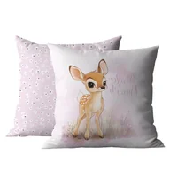 Pościel dla dzieci - Poszewka dziecięca bawełniana 40x40 psba0054a sarenka - miniaturka - grafika 1