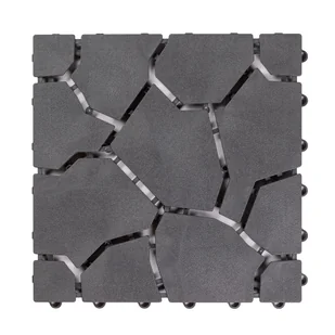 Płytka Ogrodowa Tarasowa Uni-Floor Kamień Szary 28 x 28 x 1,5 cm - Podesty i deski tarasowe - miniaturka - grafika 1