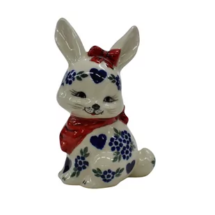 Ceramiczne zajączek Daisy Ceramika Bolesławiec - Wielkanoc - miniaturka - grafika 1