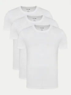 Lacoste Komplet 3 t-shirtów TH9007 Biały Slim Fit - Koszulki męskie - miniaturka - grafika 1