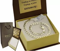 Bransolety męskie - ﻿Bransoletka Srebrna Pancerka Pełna Diamentowana 5,00 mm Grawer Gratis - miniaturka - grafika 1