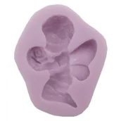 Scrapbooking - Pentart Foremka Silikonowa Słodki Aniołek Z Różą - miniaturka - grafika 1
