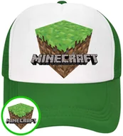 Czapki i chusty sportowe męskie - CZAPKA Z DASZKIEM MINECRAFT DLA DZIECI SIATKA ZIELONA BEJSBOLÓWKA - miniaturka - grafika 1