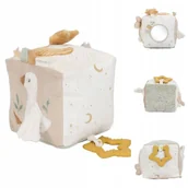 Zabawki sensoryczne - Little Dutch Kostka aktywizująca Newborn Naturals - miniaturka - grafika 1