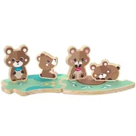Zabawki interaktywne dla dzieci - Zabawka CHICCO My Wood Friends Drewniana rodzinka 2 Niedźwiadki Zestaw Tata 00012208300000 - miniaturka - grafika 1