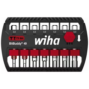 Wiha 8-częściowy zestaw bitów sześciokątnych TY Bitbuddy, 49 mm - Śrubokręty - miniaturka - grafika 1