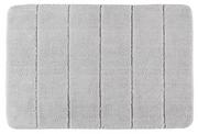 Dywaniki łazienkowe - Wenko WENKO dywanik łazienkowy Steps Light Grey mata łazienkowa, antypoślizgowa, wyjątkowo miękka i gęstości wysokiej jakości, poliester, jasnoszary, 90 x 60 x 0.1 cm 23113100 - miniaturka - grafika 1