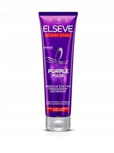 Loreal Elseve Color Vive Purple Mask do włosów, przeciw żółtym i miedzianym odcieniom. 150ml 3600523912698 - Odżywki do włosów - miniaturka - grafika 1