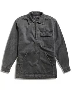 G-STAR RAW Męska kurtka Shanorak Denim Zip Jacket, Szary (faded black ink D24724-D182-D358), L - Kurtki męskie - miniaturka - grafika 1
