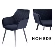 Krzesła - Krzesło VIALLI kolor granatowy homede - CHAIR/HOM/VIALLI/NAVY - miniaturka - grafika 1