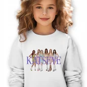 Bluzy dla dziewczynek - Bluza Dziecięca Biała KATSEYE GIRLS BAND Muzyka K-pop Prezent - 104 cm Wz - miniaturka - grafika 1