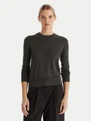 Swetry damskie - Calvin Klein Sweter LV044D370G Szary Regular Fit - miniaturka - grafika 1