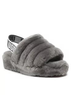 Ugg Australia Kapcie W Fluff Yeah Slide 1095119 Szary - Kapcie damskie - miniaturka - grafika 1