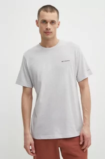 Koszulki męskie - Columbia t-shirt sportowy Thistletown Hills kolor szary gładki 1990751 - grafika 1
