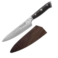Noże kuchenne - Nóż KOHERSEN UTILITI Elegance Ebony Wood 12,7 cm + Magnetyczna Pochwa Professional - miniaturka - grafika 1