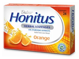 Honitus Pastylki ziołowe pomarańczowe do ssania 24 szt - 60g - Przeziębienie i grypa - miniaturka - grafika 1