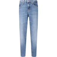 Spodnie sportowe damskie - CALVIN KLEIN JEANS Jeansy | Straight fit - miniaturka - grafika 1