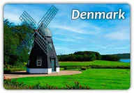 Magnesy - DANIA - Wiatrak - Park - Krajobraz - Magnes na lodówkę - miniaturka - grafika 1