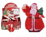 Zabawki sensoryczne - Mikołaj Gumowy Gniotek Zabawka Boże Narodzenie - miniaturka - grafika 1