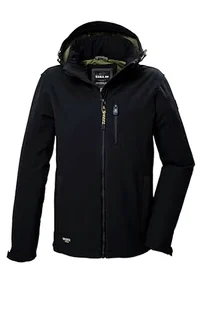 G.I.G.A. DX Męska kurtka softshellowa/kurtka outdoorowa z odpinanym kapturem GW 29 MN SFTSHLL JCKT, czarna, XXL, 41866-000 - Kurtki męskie - miniaturka - grafika 1