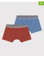Majtki dla dzieci - PETIT BATEAU Bokserki (2 pary) w kolorze niebiesko-czerwonym - miniaturka - grafika 1