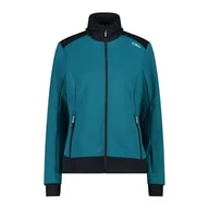 Kurtki damskie - CMP - Damska kurtka z kapturem na stałe, sparowana softshell 52 - miniaturka - grafika 1