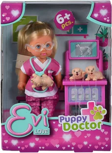 SIMBA Evi Love Lalka Evi Doktor szczeniaczków - Lalki dla dziewczynek - miniaturka - grafika 5