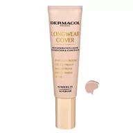 Podkłady do twarzy - Dermacol Longwear Cover SPF15 podkład 30ml Sand - miniaturka - grafika 1