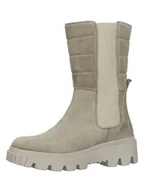 Botki damskie - Gabor Skórzane sztyblety w kolorze khaki - miniaturka - grafika 1