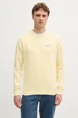 Bluzy męskie - Pepe Jeans bluza bawełniana męska kolor żółty wzorzysta PM582918 - miniaturka - grafika 1
