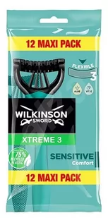 Wilkinson 7000710p XTREME 3 Pure Sensitive Sachet ekonomicznego de 12 maszynka do włosów 7000710P - Maszynki do golenia i wkłady - miniaturka - grafika 1