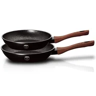 Zestawy garnków i patelni - Berlinger Haus 3 częściowy zestaw Ebony Maple Line BH/1725 BH/1725 - miniaturka - grafika 1