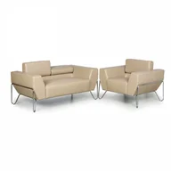 Sofy i kanapy - B2B Partner Sofa SPIDER, 2- miejscowa, beżowa XP-161 H25-2 SEAT - miniaturka - grafika 1