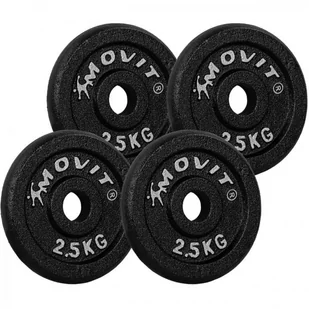 MOVIT® 4x waga 2,5 kg, żeliwo - Hantle i ciężarki - miniaturka - grafika 1