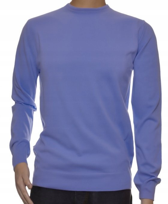 Sweter męski z kaszmiru i wełny merynosów merino kaszmirowy 5XL fiołkowy164