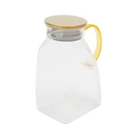 Dzbanki i imbryki - 1.8L szklany czajnik ze stali nierdzewnej z koszem filtrującym dzbanek na napoje 0-150℃ do lodówki - miniaturka - grafika 1