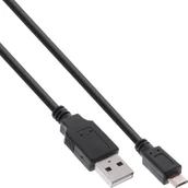 Kable USB - Kabel USB InLine USB-A - microUSB 1 m Czarny 31710Q - miniaturka - grafika 1