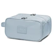 Kosmetyczki, organizery i kuferki - PUCCINI Kosmetyczka Damska Podróżna Trzykomorowa Kuferek Błękitna QML014-7B - miniaturka - grafika 1