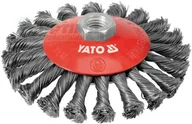 Materiały ścierne - Yato Szczotka tarczowa z gwintem, drut nierdzewny YT-4764 - miniaturka - grafika 1