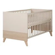 Łóżeczka i kojce - Beżowe łóżeczko z regulowaną wysokością 70x140 cm Sidney – Roba - miniaturka - grafika 1