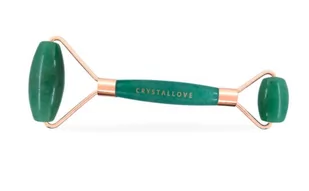 Crystallove Crystallove Masażer do Twarzy z Awenturynu Masaż pobudza krążenie krwi i limfy 1 szt. - Rollery do masażu - miniaturka - grafika 1