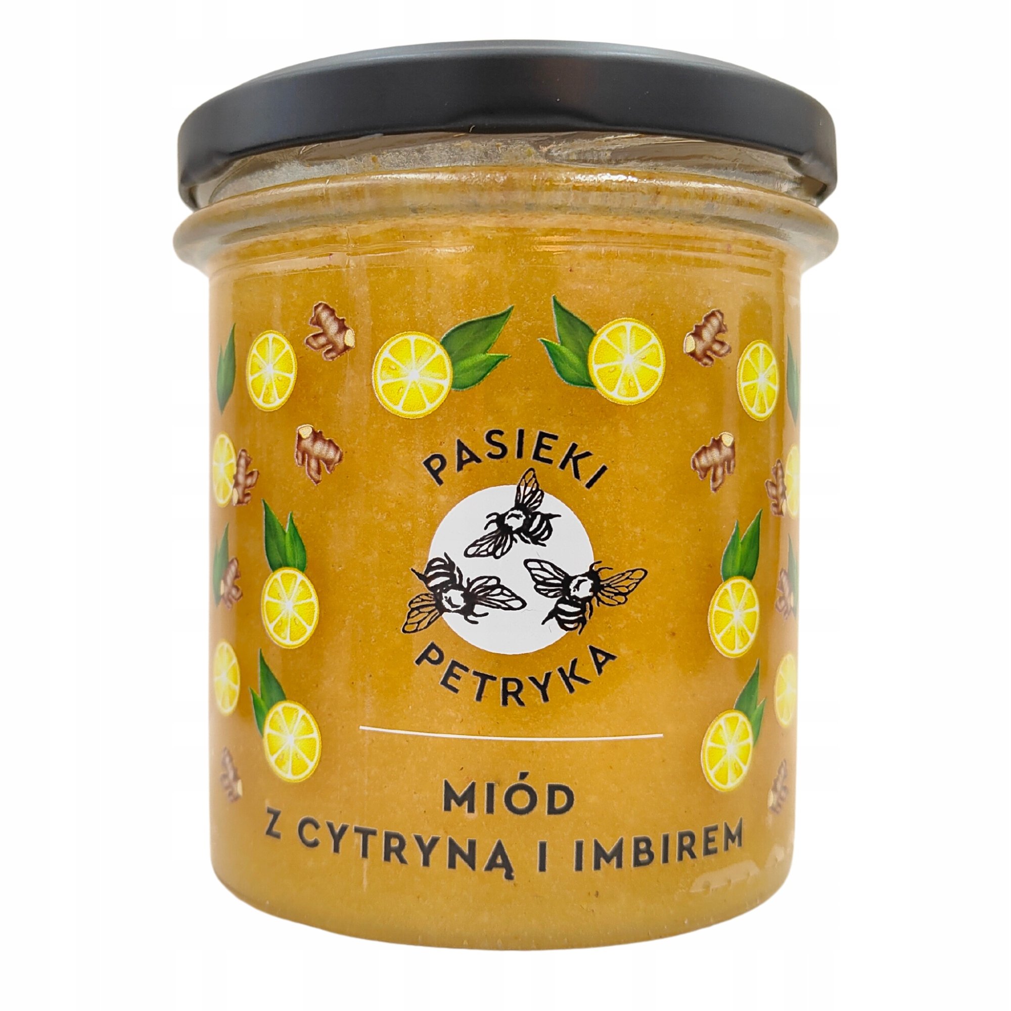 Miód z cytryną i imbirem 410 g / Pasieki Petryka