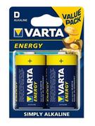 Ładowarki i akumulatory - Varta BAT0234 Bateria alkaliczna LR20 Energy (2 sztuki/blister) - miniaturka - grafika 1