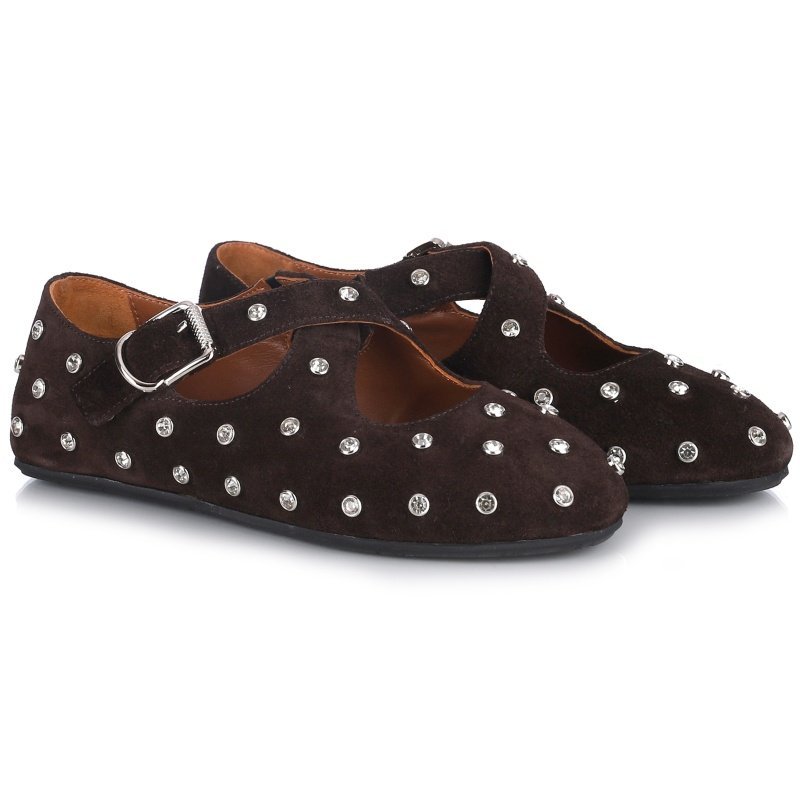 Półbuty damskie Bombonella 3T 24-42 BROWN SUEDE R.40
