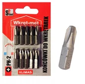 Bity - Końcówki Do Wkrętarki Bit Ph2 25Mm 10 Szt Krzyżyk - miniaturka - grafika 1