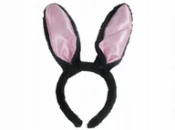 Dodatki do strojów karnawałowych - Opaska '' Króliczek '' różowe uszy /1 sztuka - miniaturka - grafika 1