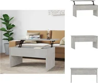 Ławy i stoliki kawowe - vidaXL Stolik kawowy betonowy szary 80x50,5x41,5 cm materiał drewnopochodny - Stoliki kawowe - miniaturka - grafika 1