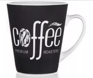 Kubki - Kubek COFFEE Premium 360 ml, czarny - miniaturka - grafika 1