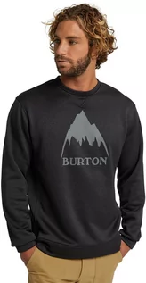 Bluzy męskie - bluza męska BURTON OAK CREW True Black Heather - grafika 1